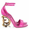 Men * | Dolce&Gabbana Sculpted-Heel Leather Sandals