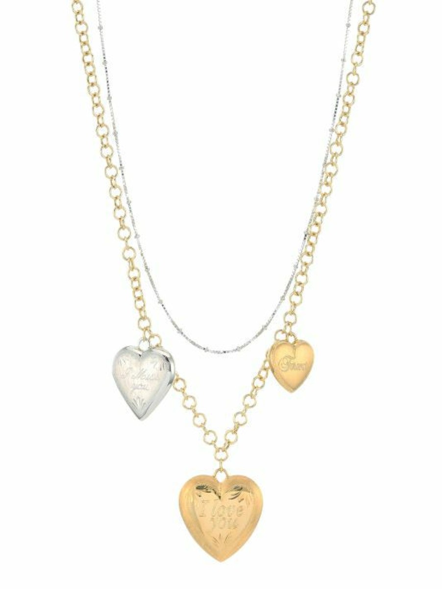 Jewelry * | Dolce&Gabbana 18K Yellow & White Gold Heart Necklace