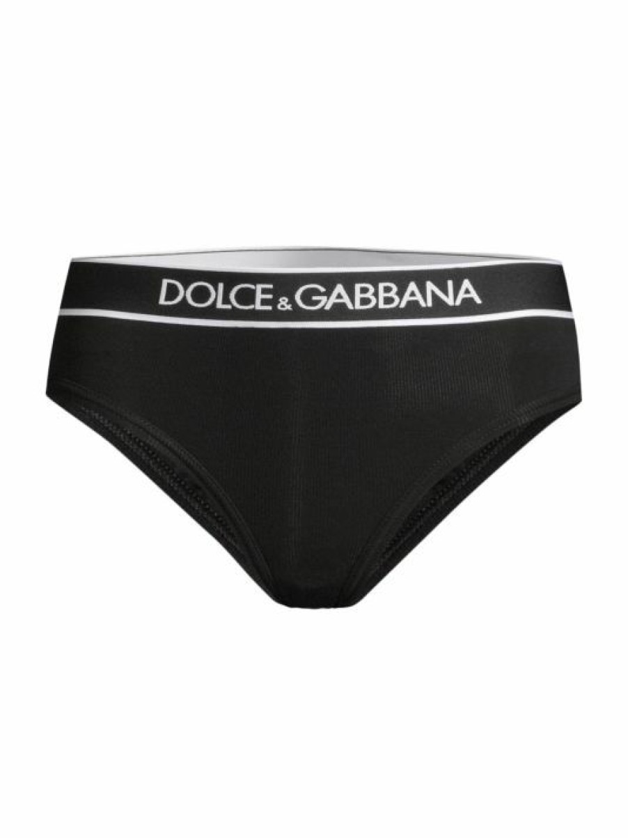 Women'S Clothing * | Dolce&Gabbana Contrast Logo Briefs