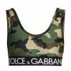 Men * | Dolce&Gabbana Camouflage Logo Sports Bra