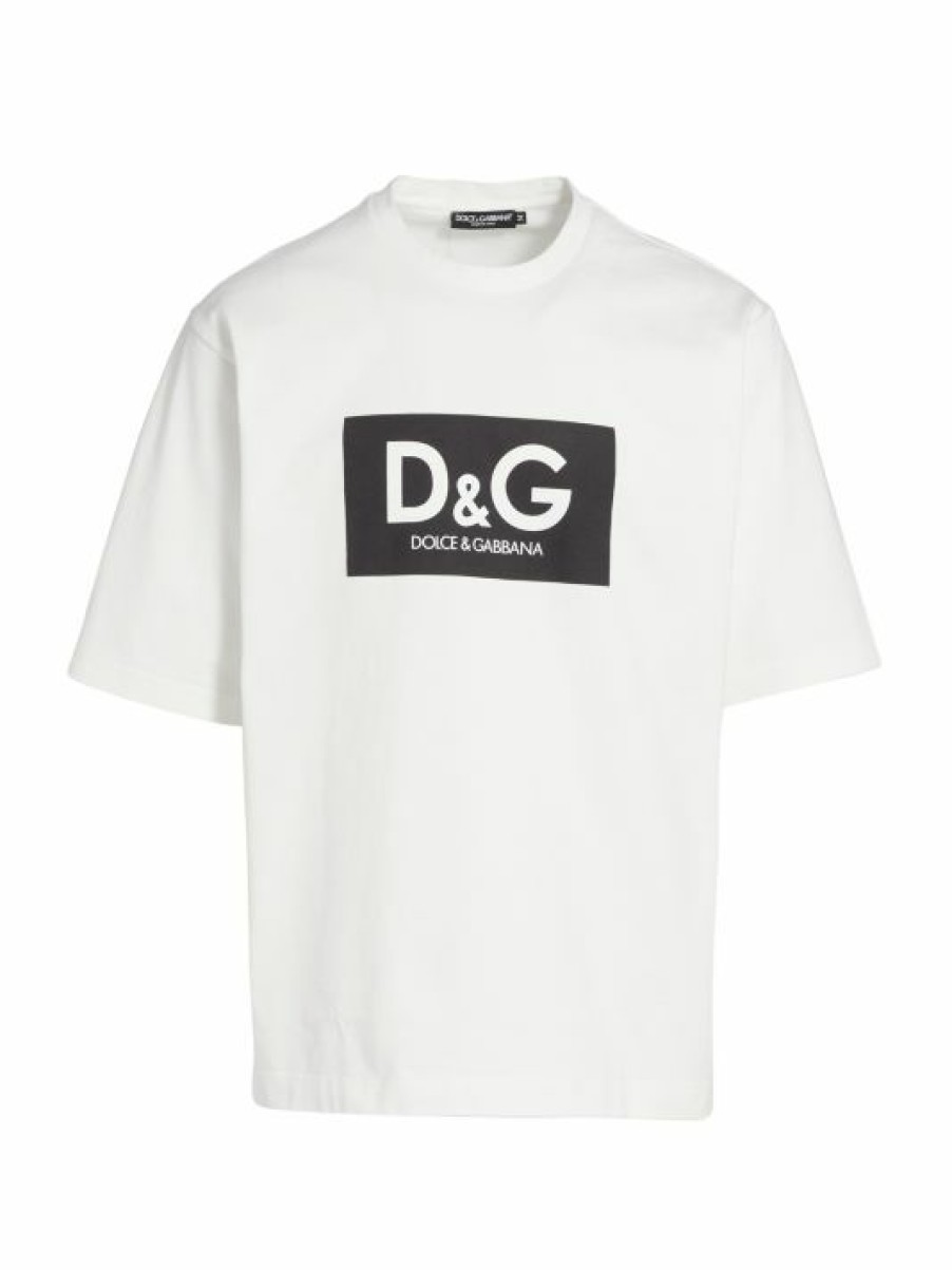 Men * | Dolce&Gabbana Oversized Vintage Logo T-Shirt For Men