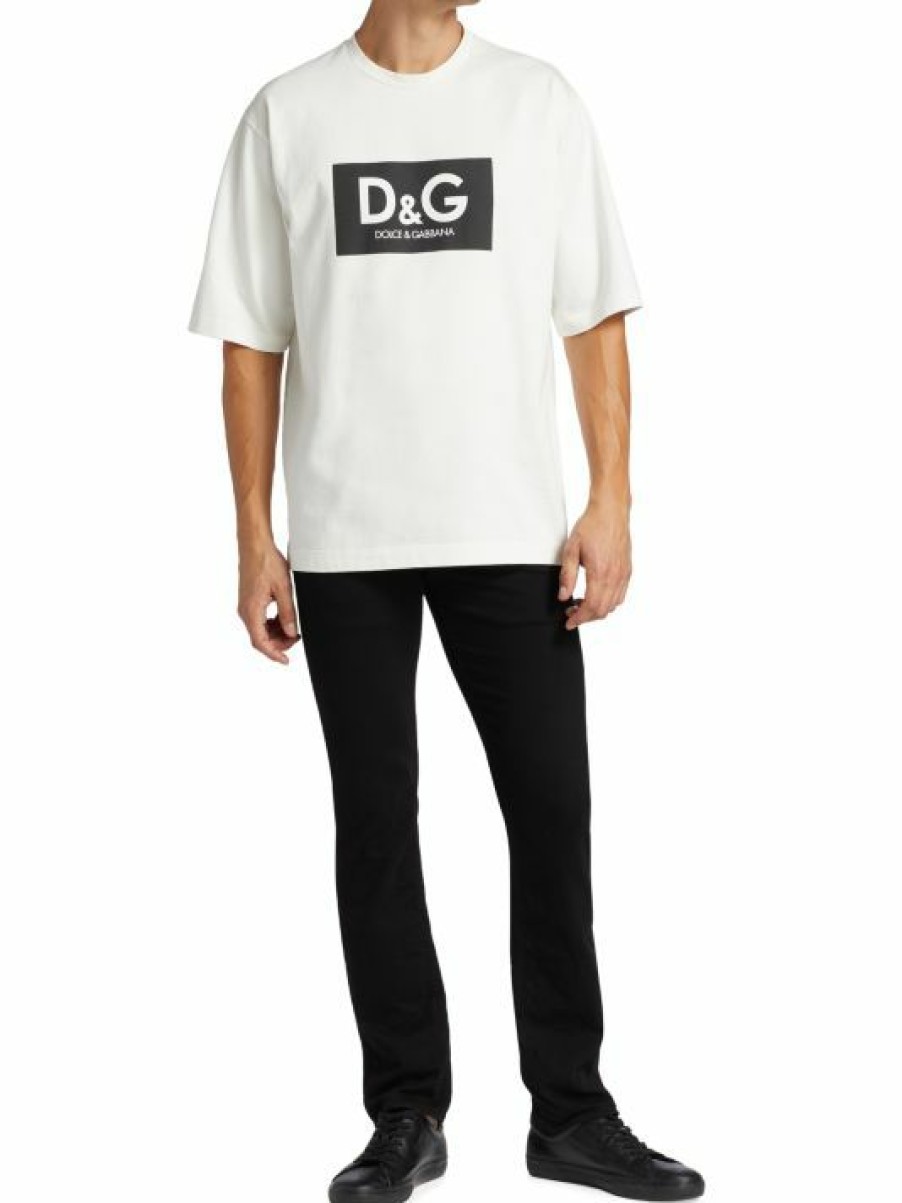 Men * | Dolce&Gabbana Oversized Vintage Logo T-Shirt For Men