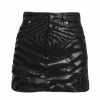 Women'S Clothing * | Dolce&Gabbana Zebra Coated Zebra-Print Denim Miniskirt