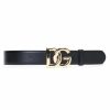 Men * | Dolce&Gabbana Crossed Logo Leather Belt