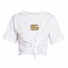 Men * | Dolce&Gabbana Capri Knotted Logo-Embroidered T-Shirt