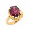 Jewelry * | Dolce&Gabbana Oval Garnet Ring