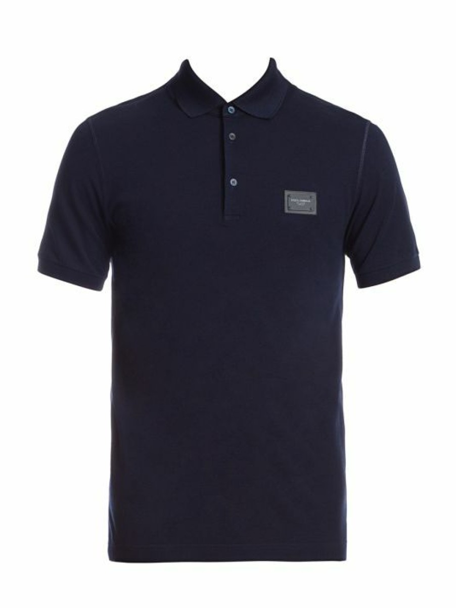 Men * | Dolce&Gabbana Classic Plaque Polo For Men