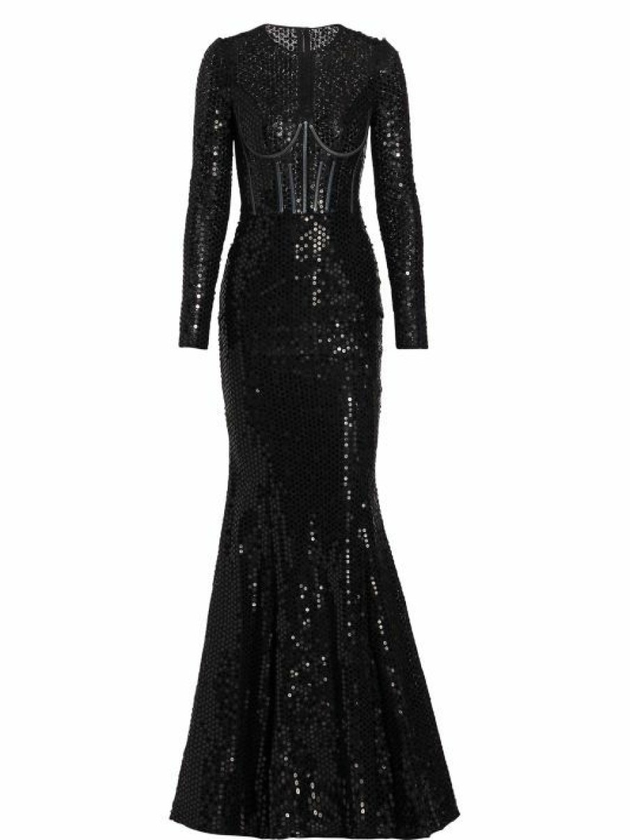 Women'S Clothing * | Dolce&Gabbana Sequin-Embellished Corset Gown