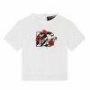 Kids * | Dolce&Gabbana Baby Girl'S Bianco Logo Jersey T-Shirt For Kids