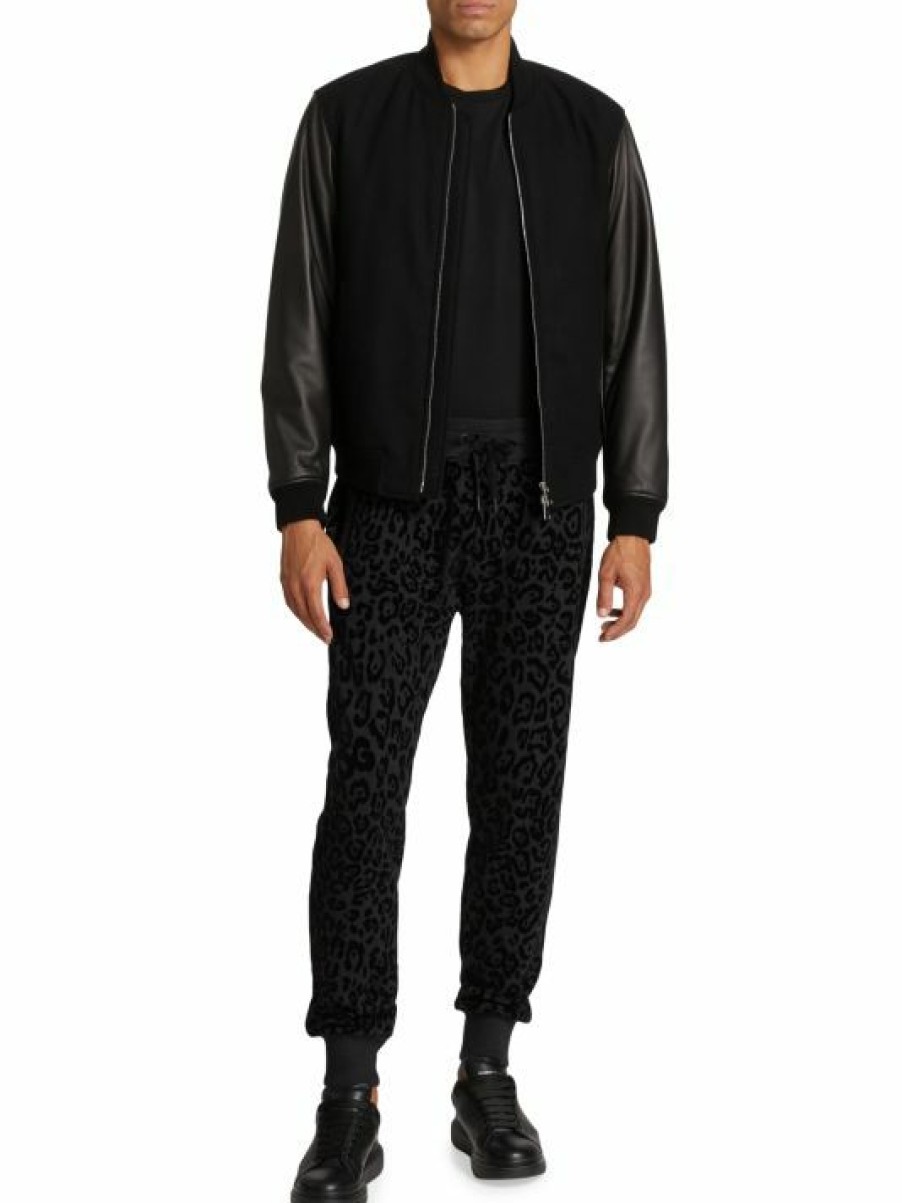 Men * | Dolce&Gabbana Dg Leopard Jogger Pants For Men