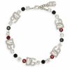 Jewelry * | Dolce&Gabbana Palladium Crystal Embellished Logo Necklace