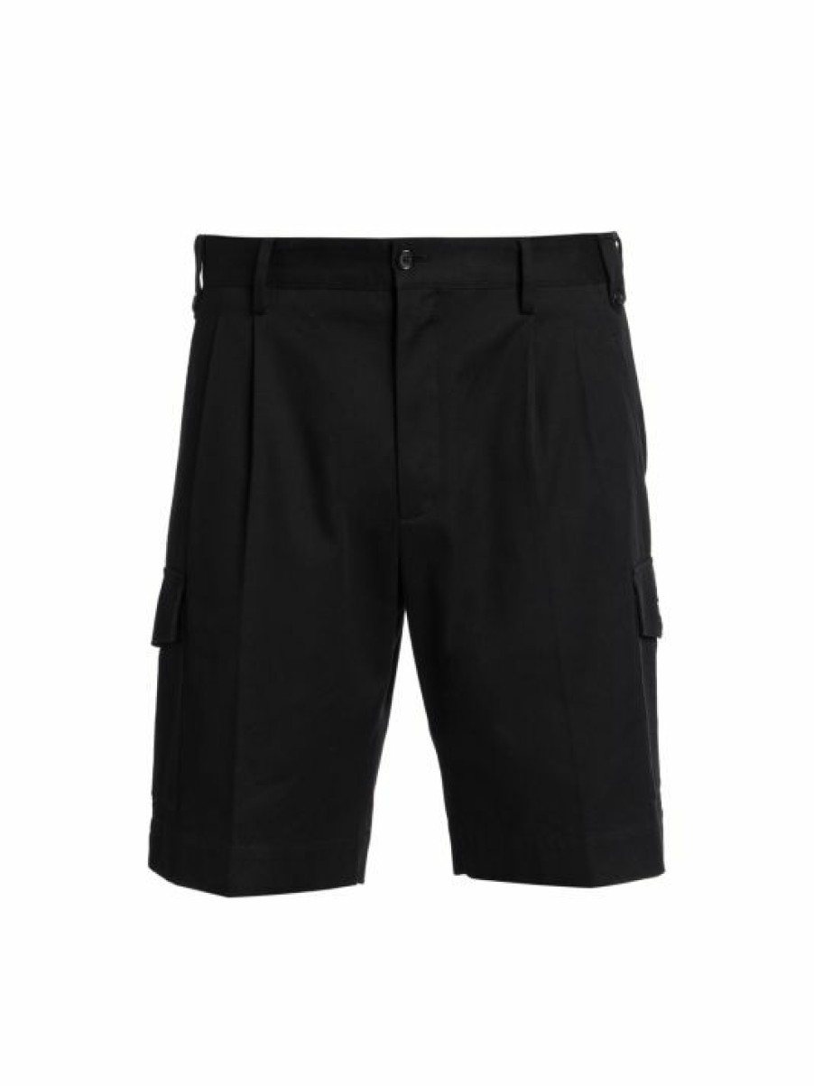 Men * | Dolce&Gabbana Double Pleated Cargo Shorts For Men