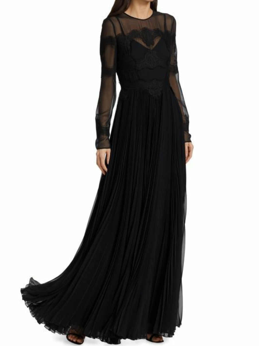 Women'S Clothing * | Dolce&Gabbana Semi-Sheer Lace-Embellished Gown