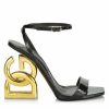 Men * | Dolce&Gabbana Logo-Heel Leather Sandals