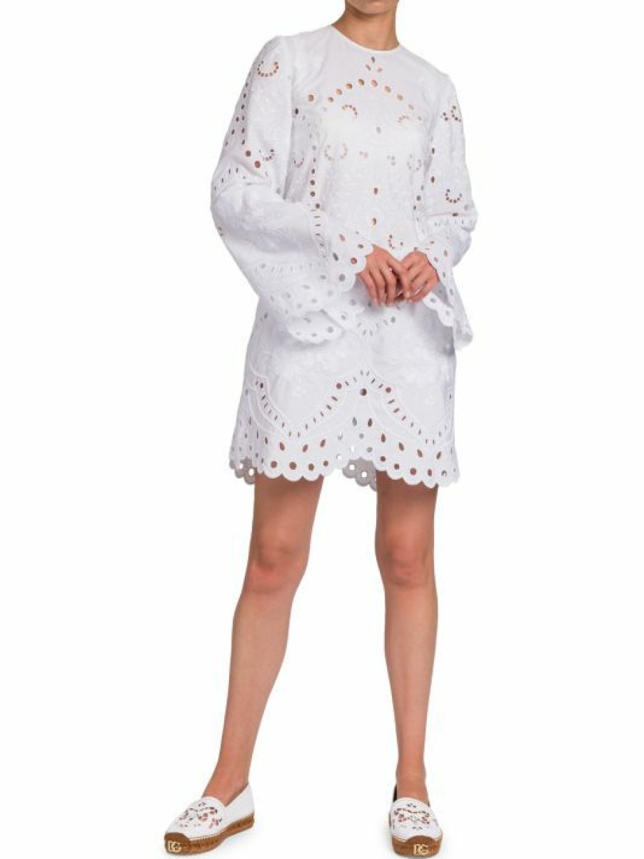 Women'S Clothing * | Dolce&Gabbana Tunica Openwork & Embroidered Dress