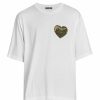 Men * | Dolce&Gabbana Camo-Print Patch Cotton T-Shirt For Men