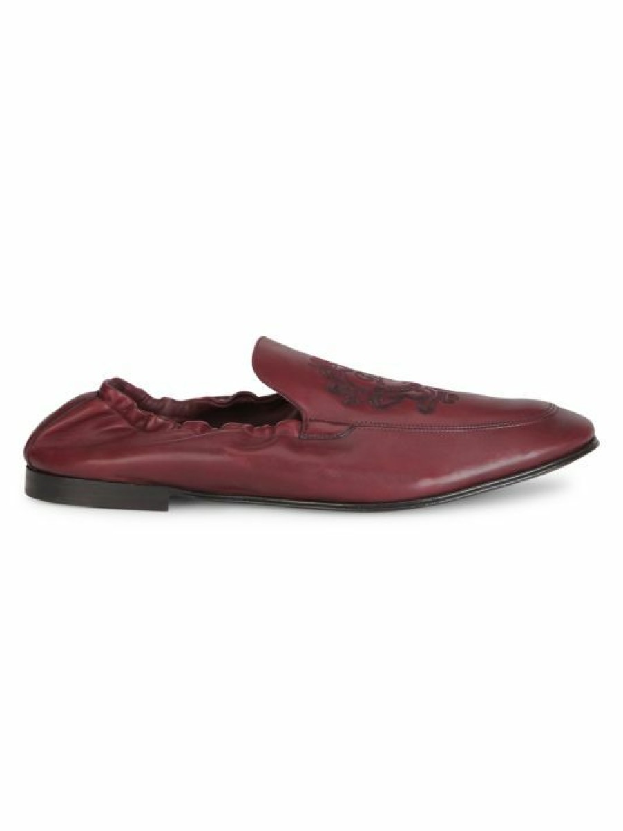 Men * | Dolce&Gabbana Ariosto Leather Loafers For Men