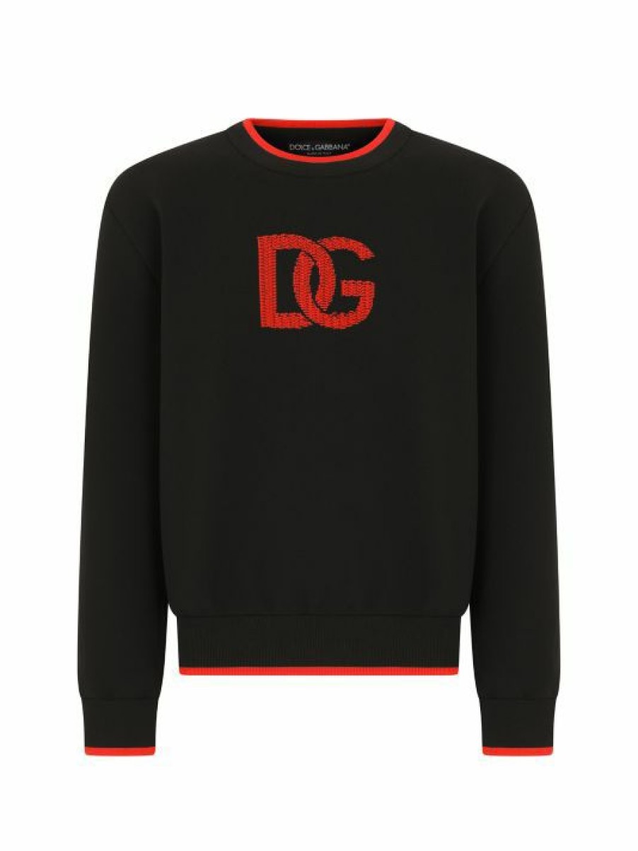 Men * | Dolce&Gabbana Logo Monogram Sweater For Men