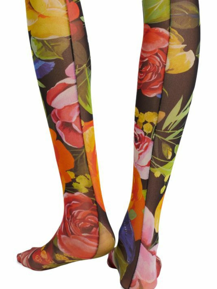 Accessories * | Dolce&Gabbana Floral Tights