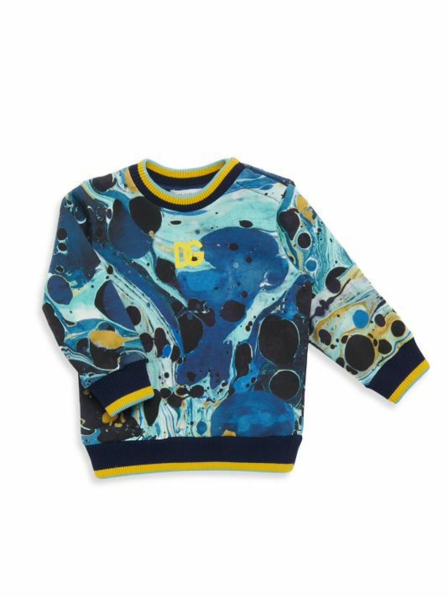 Kids * | Dolce&Gabbana Baby'S Marble Sweatshirt For Kids