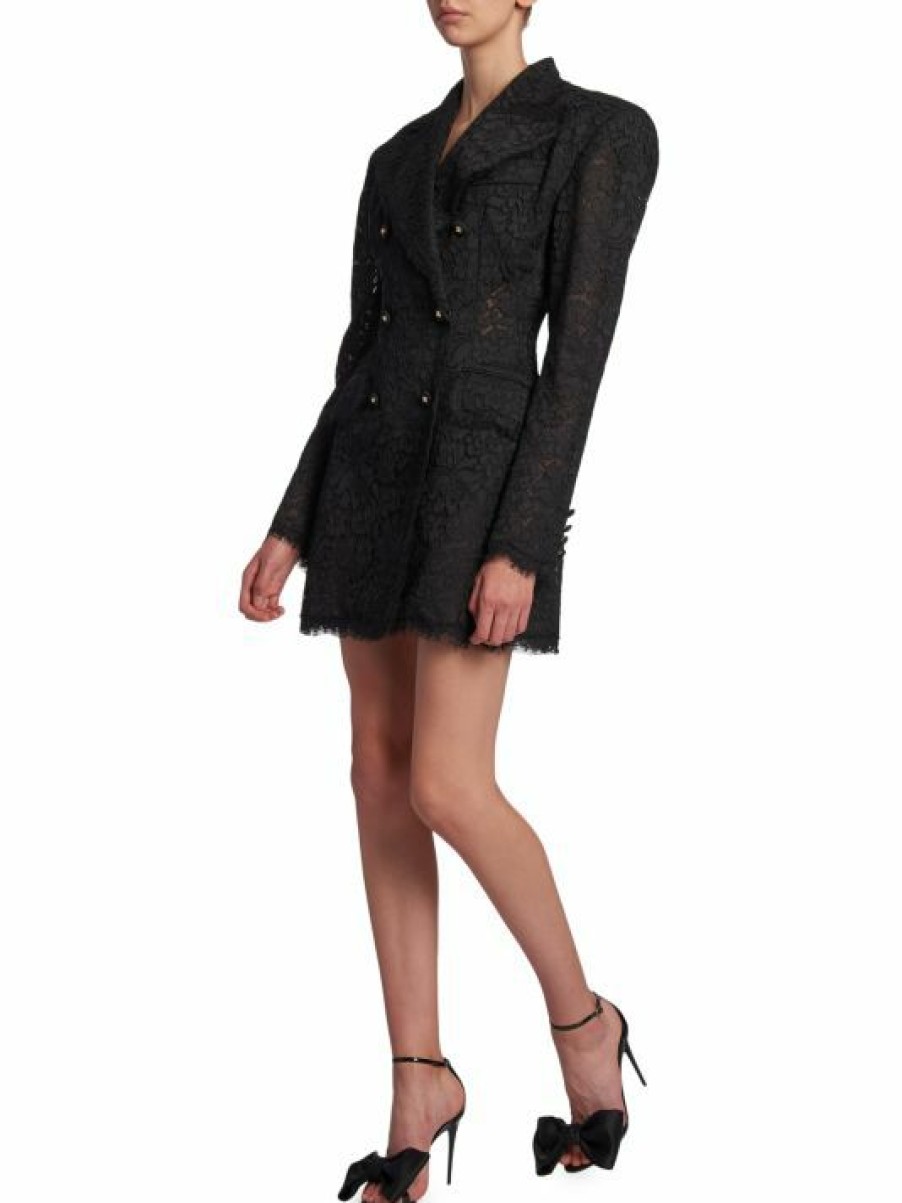 Women'S Clothing * | Dolce&Gabbana Lace-Embellished Blazer Mini-Dress