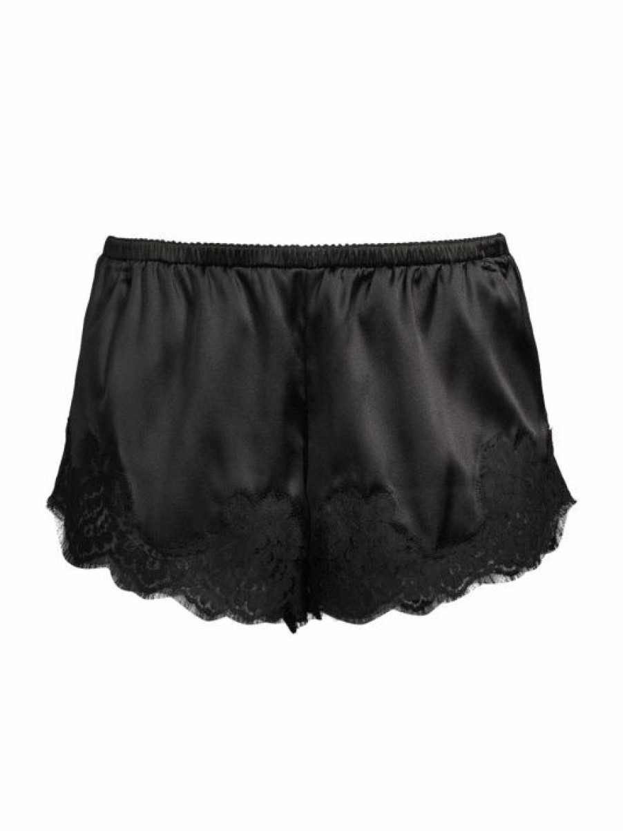 Women'S Clothing * | Dolce&Gabbana Elasticized Silk & Lace Shorts