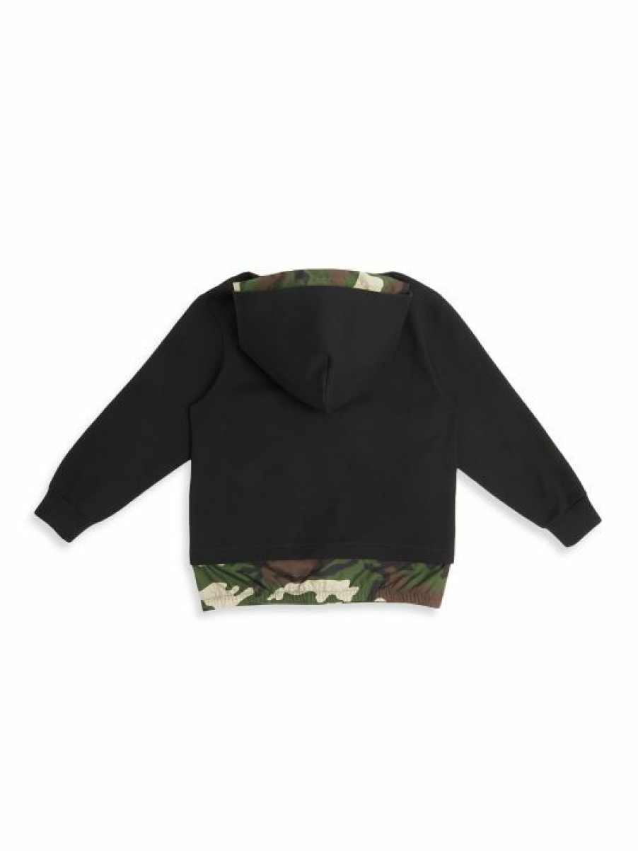 Kids * | Dolce&Gabbana Boy'S Camouflage-Trim Sweatshirt For Kids