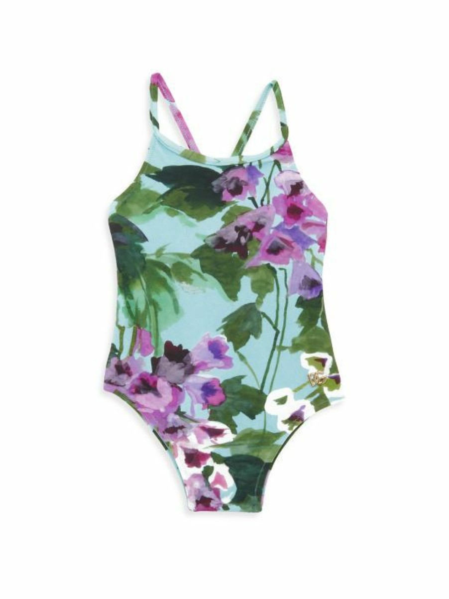 Kids * | Dolce&Gabbana Baby Girl'S Floral One-Piece Swimsuit For Kids