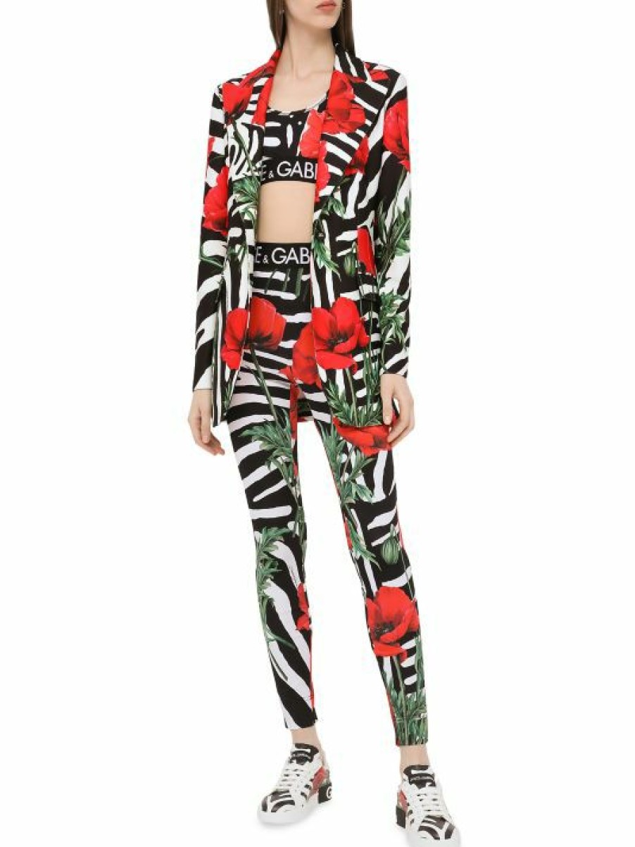 Women'S Clothing * | Dolce&Gabbana Zebra & Floral-Print Blazer