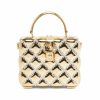 Handbags * | Dolce&Gabbana Metallic Quilted Embellished Top Handle Box Bag