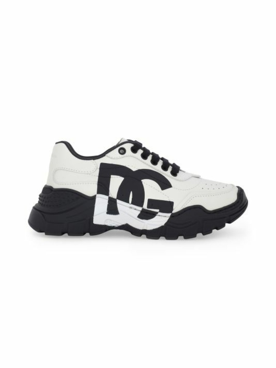 Men * | Dolce&Gabbana Kid'S Contrast Logo Platform Sneakers For Kids