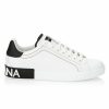 Men * | Dolce&Gabbana Portofino Leather Sneakers For Men