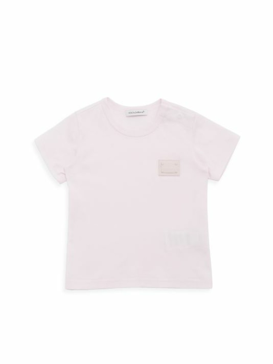 Kids * | Dolce&Gabbana Baby Girl'S Short-Sleeve Logo Patch Tee For Kids