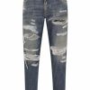 Men * | Dolce&Gabbana Two-Tone Distressed Jeans For Men