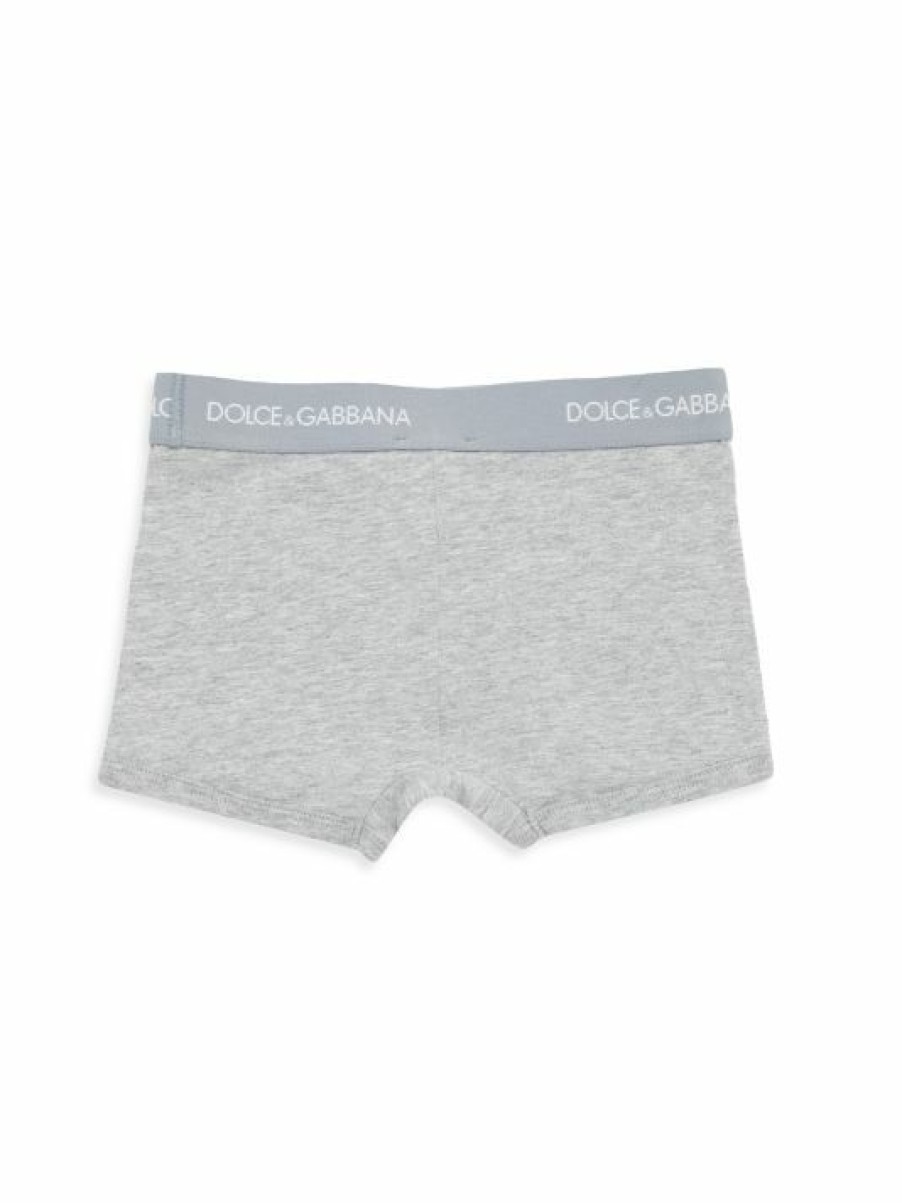 Kids * | Dolce&Gabbana Little Boy'S & Boy'S Logo-Waist Boxer Briefs For Kids