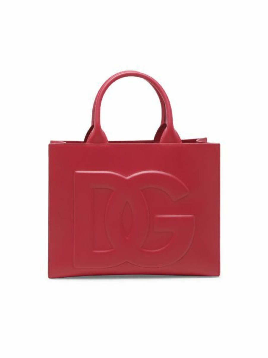 Handbags * | Dolce&Gabbana Small Beatrice Logo Leather Tote