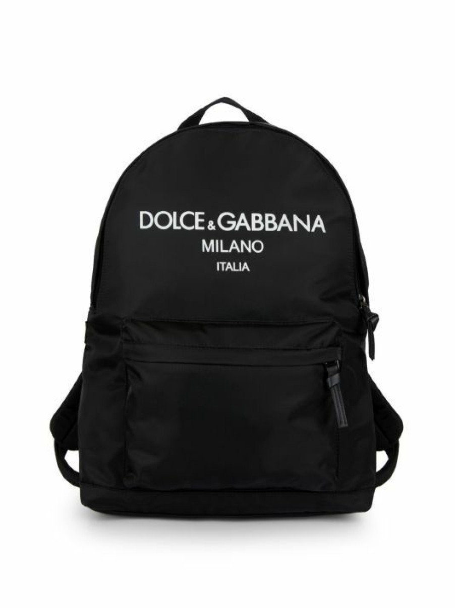 Kids * | Dolce&Gabbana Kid'S Logo Backpack For Kids