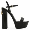 Men * | Dolce&Gabbana Keira Patent Leather Platform Sandals