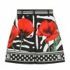 Men * | Dolce&Gabbana Poppy & Zebra-Print Poplin Shorts