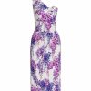 Women'S Clothing * | Dolce&Gabbana Floral One-Shoulder Midi-Dress