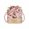 Handbags * | Dolce&Gabbana Canvas & Raffia Bucket Bag