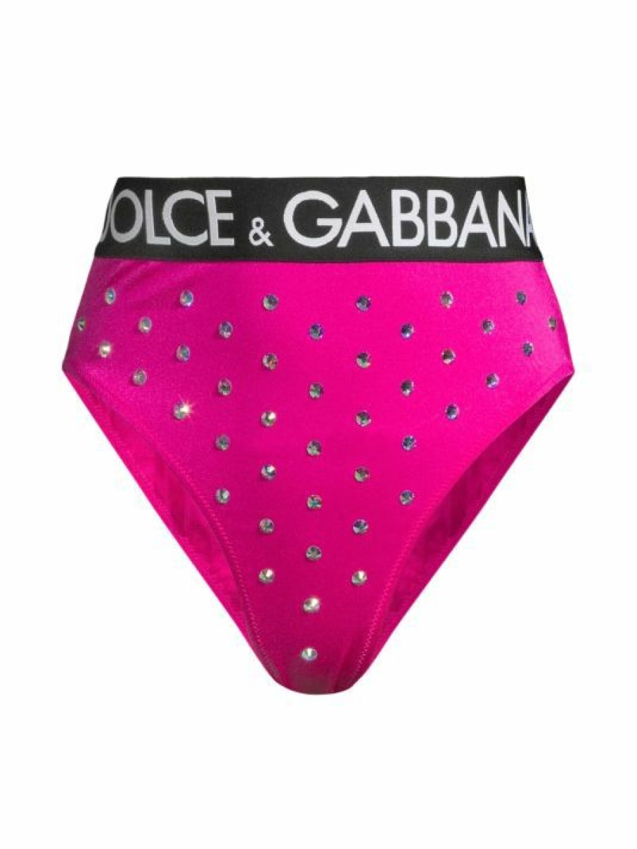 Women'S Clothing * | Dolce&Gabbana Studded High-Waist Briefs