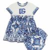 Kids * | Dolce&Gabbana Baby Girl'S Majolica Dress & Bloomers Set For Kids