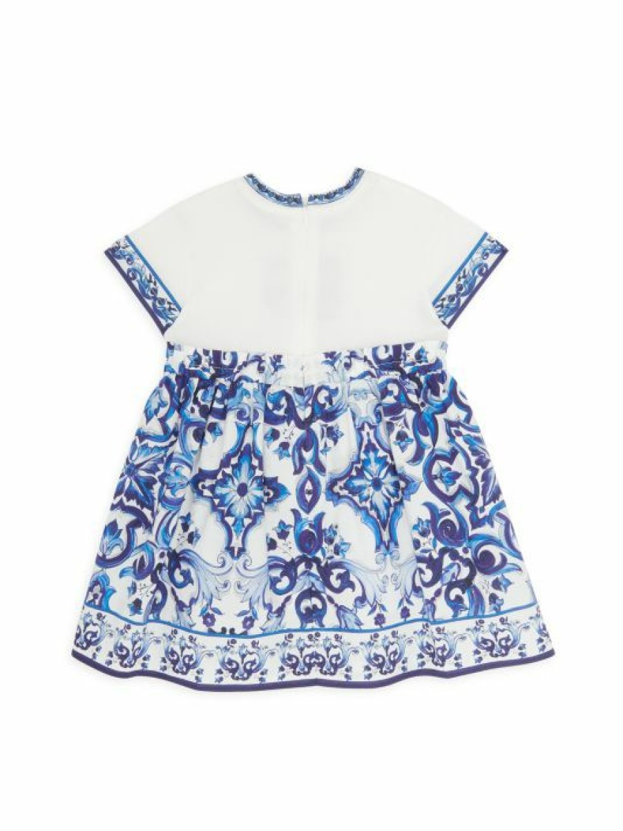 Kids * | Dolce&Gabbana Baby Girl'S Majolica Dress & Bloomers Set For Kids