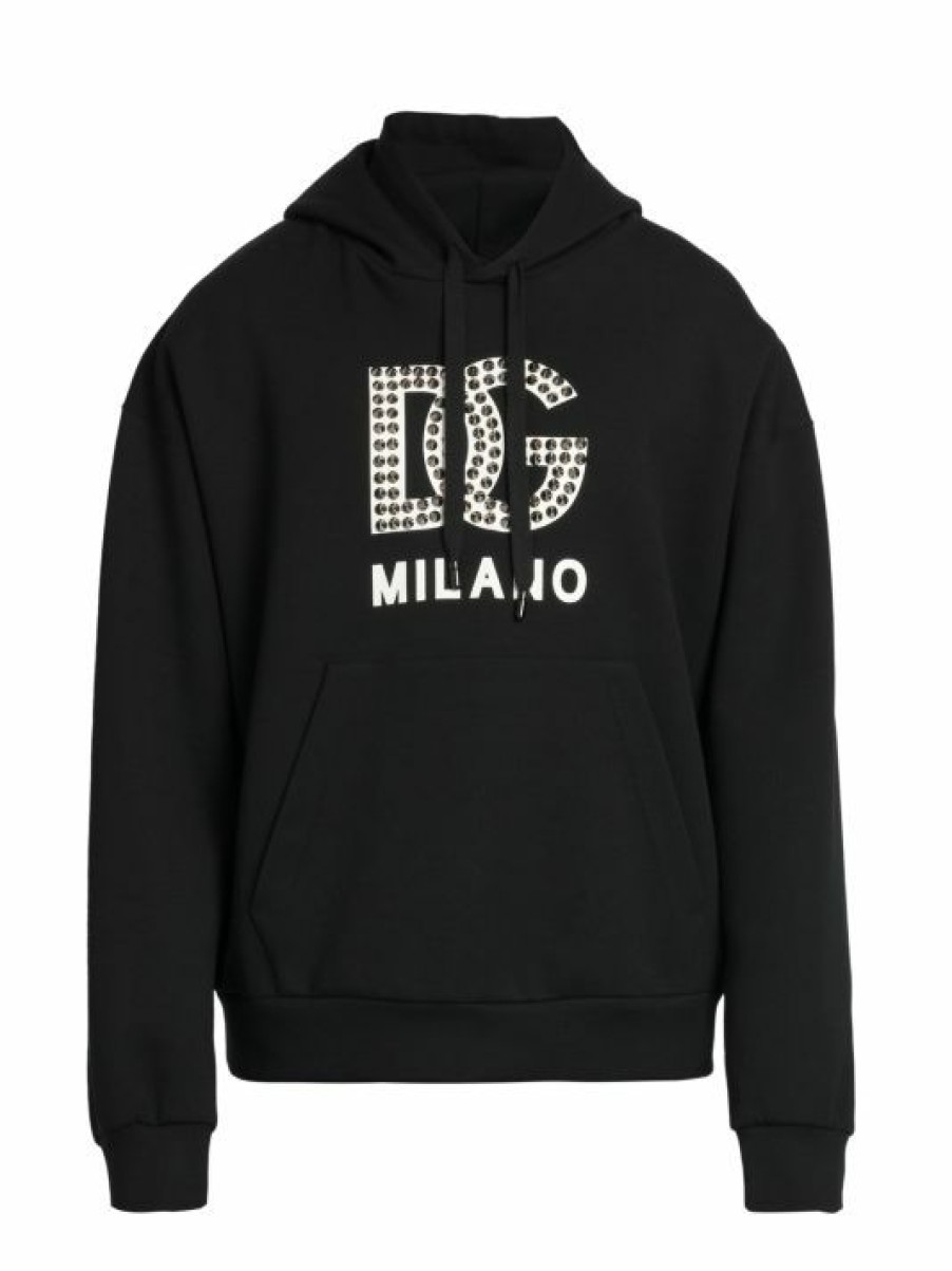 Men * | Dolce&Gabbana Logo Hoodie Sweatshirt For Men