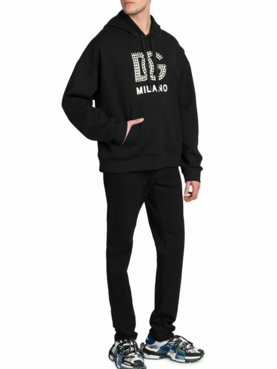 Men * | Dolce&Gabbana Logo Hoodie Sweatshirt For Men