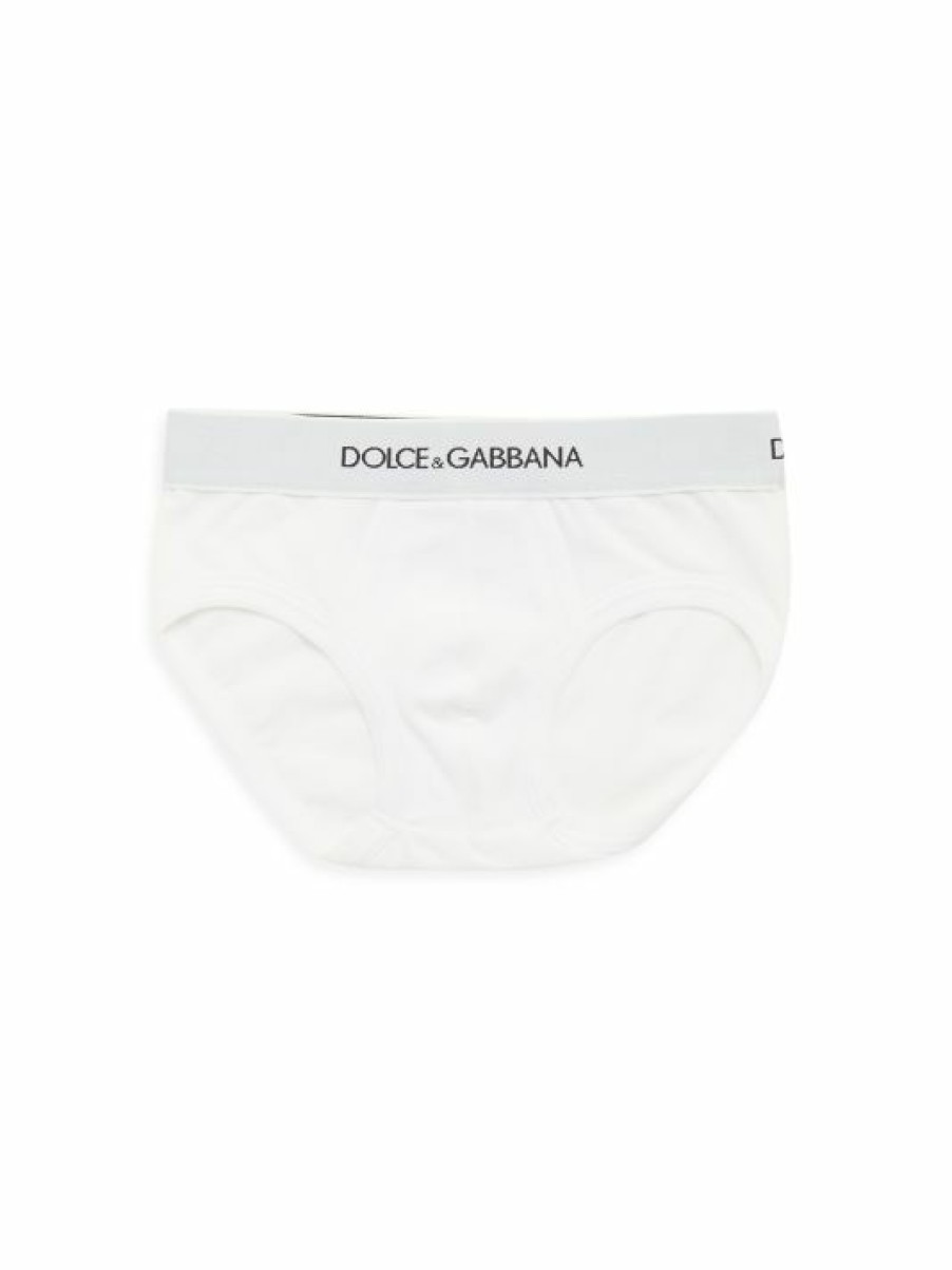 Kids * | Dolce&Gabbana Little Boy'S & Boy'S Logo-Waist Briefs For Kids