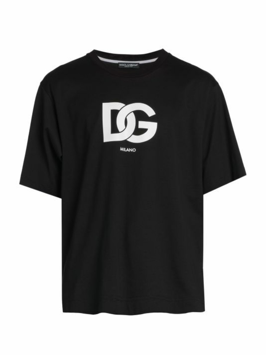 Men * | Dolce&Gabbana Logo Cotton T-Shirt For Men