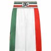 Men * | Dolce&Gabbana Tricolor Satin Pull-On Shorts For Men