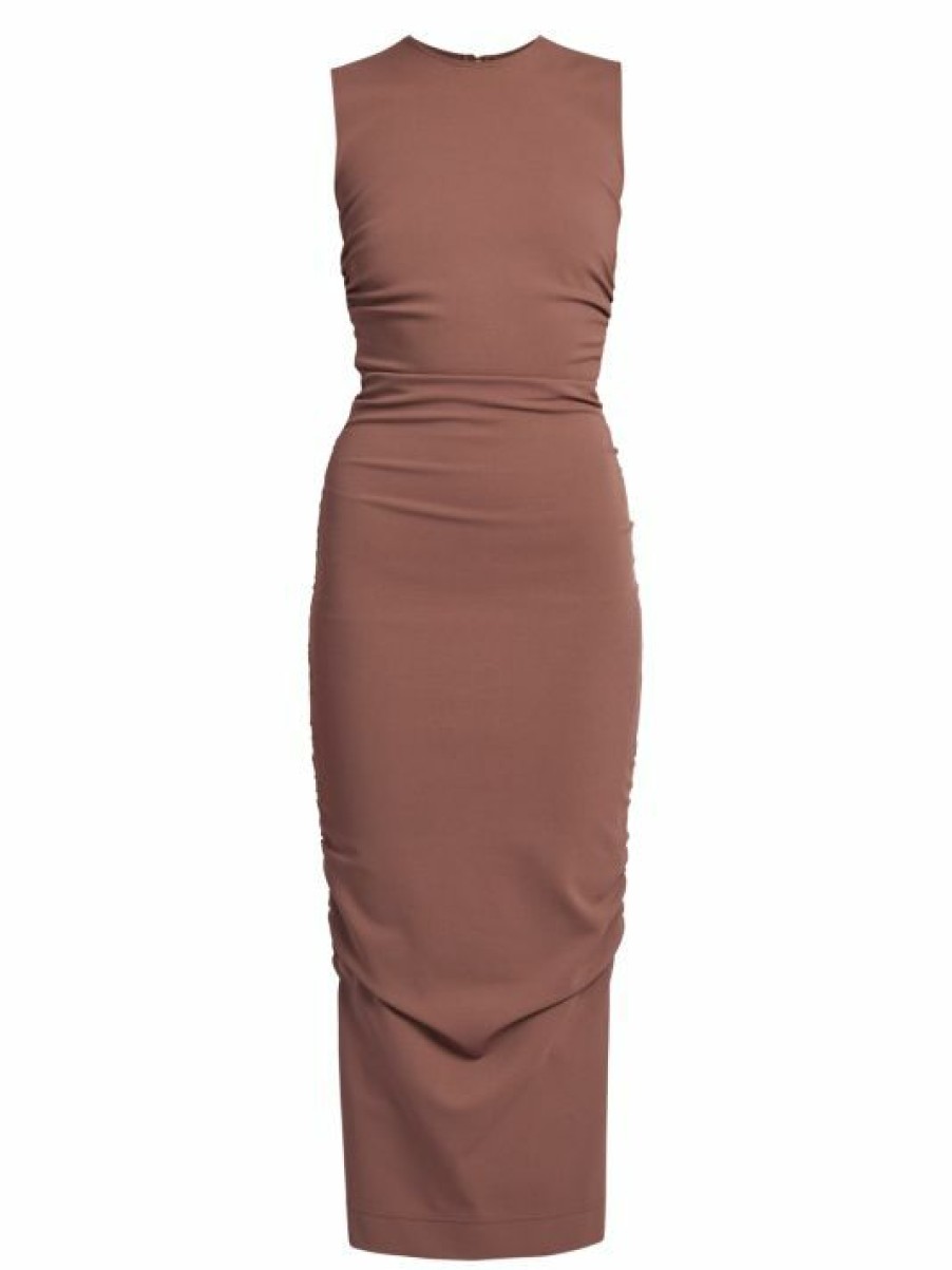 Women'S Clothing * | Dolce&Gabbana Ruched Sleeveless Midi-Dress